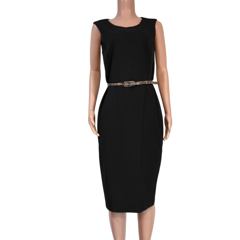 Elegant Black Sleeveless Dress